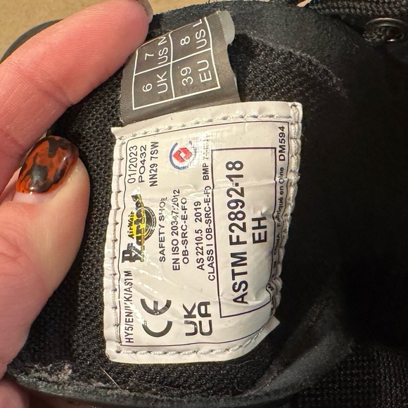 Dr. Martens 1460 Originals 8-Eye, Unisex, Soft Toe, Slip Resistant, 6 Inch Boot - Picture 5 of 7